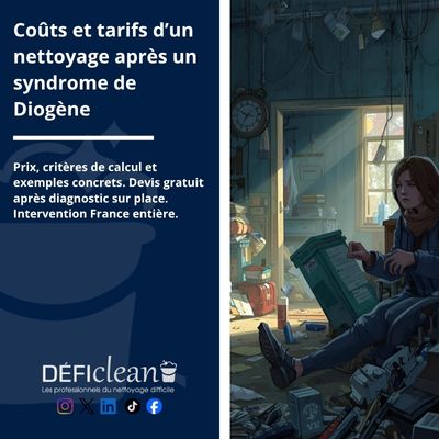 Coûts et tarifs d’un nettoyage après un syndrome de Diogène