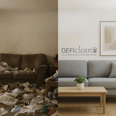 Définition du syndrome de Diogène : logement encombré avant nettoyage