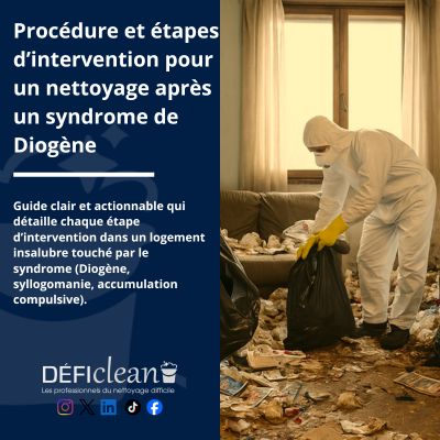 Procédure et étapes d’intervention pour un nettoyage après un syndrome de Diogène