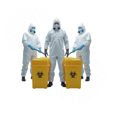 Clean Challenge Banner: Team on a cleanup intervention following Diogenes syndrome
