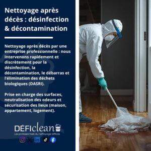 image Nettoyage après décès : désinfection & décontamination - defi clean diogene france