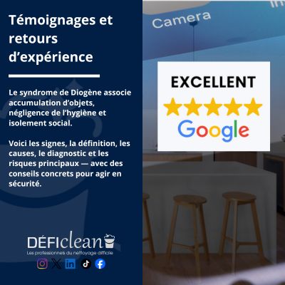 Témoignages et retours d’expérience – Nettoyage après syndrome de Diogène | Défi Clean
