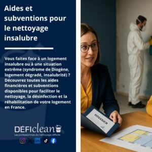 image Aides et subventions pour le nettoyage insalubre - defi clean- diogene france