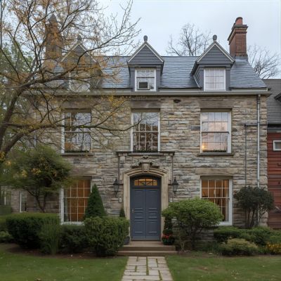 Avant : façade dégradée