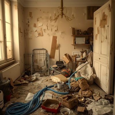 image logements insalubres et nettoyage d’appartements extrêmement sales - defi clean - diogene france