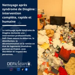 Nettoyage après syndrome de Diogène : intervention complète, rapide et humaine france