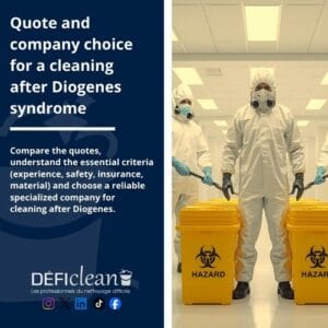 Defi clean Quote and company choice for a cleaning after Diogenes syndrome france