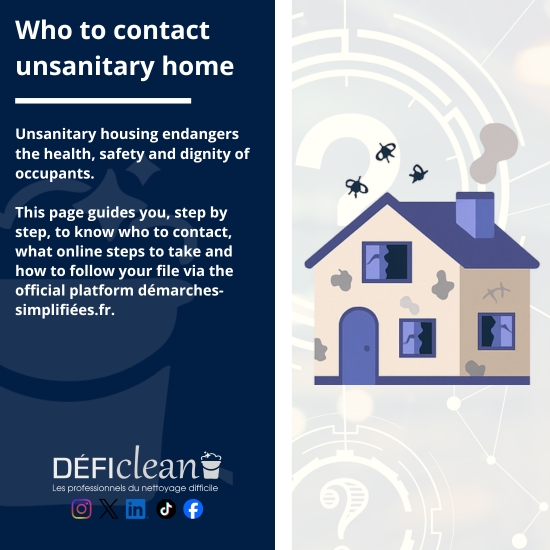 who to contact unsanitary home