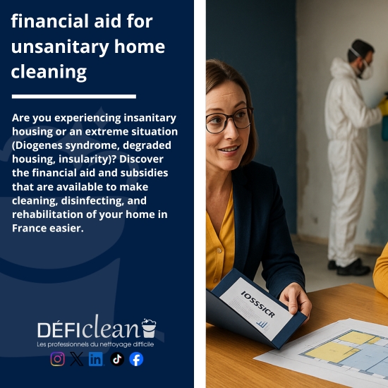 financial aid for unsanitary home cleaning