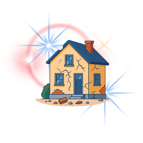 Room with moldy walls, condensation and poor ventilation — signs of unsanitary housing