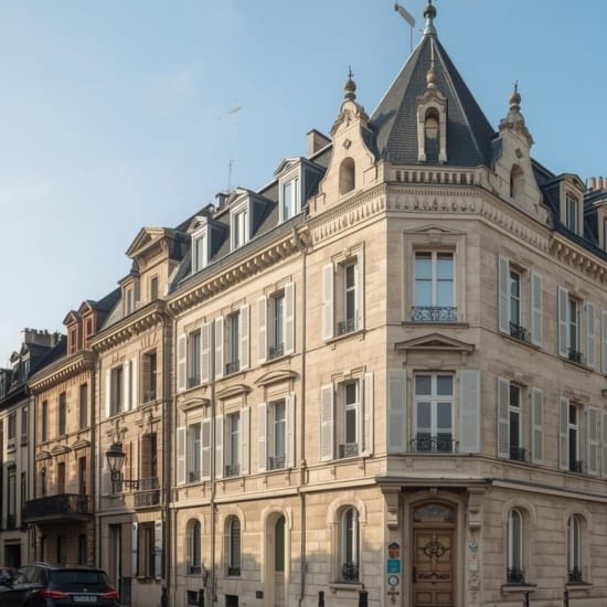 Vue d’Antony avec quartiers résidentiels, place centrale et espaces verts