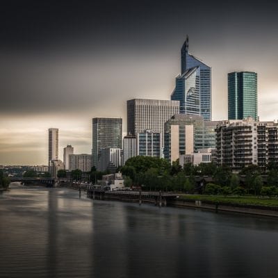 Vue du centre de Nanterre, préfecture des Hauts-de-Seine, proche de Paris et de la Seine