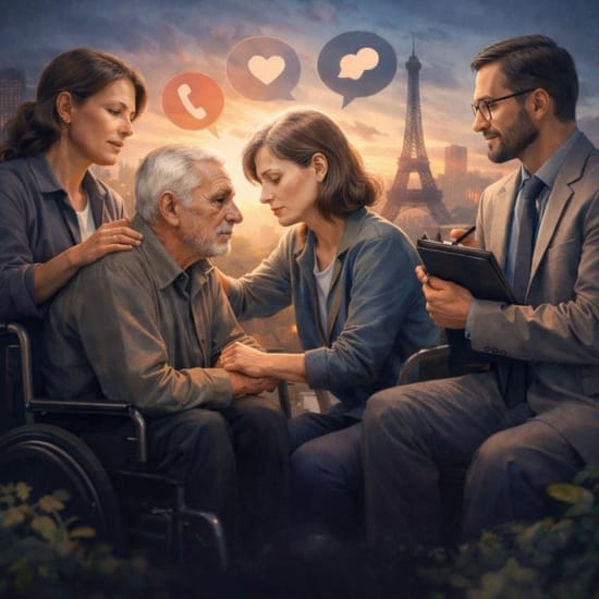 Psychological support for family caregivers: listening, mental health, respite and solutions in France