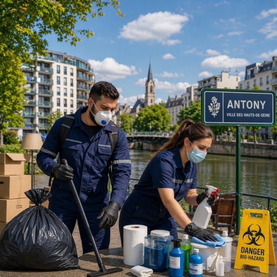 Nettoyage Diogène à Antony : débarras, nettoyage et désinfection par Défi Clean