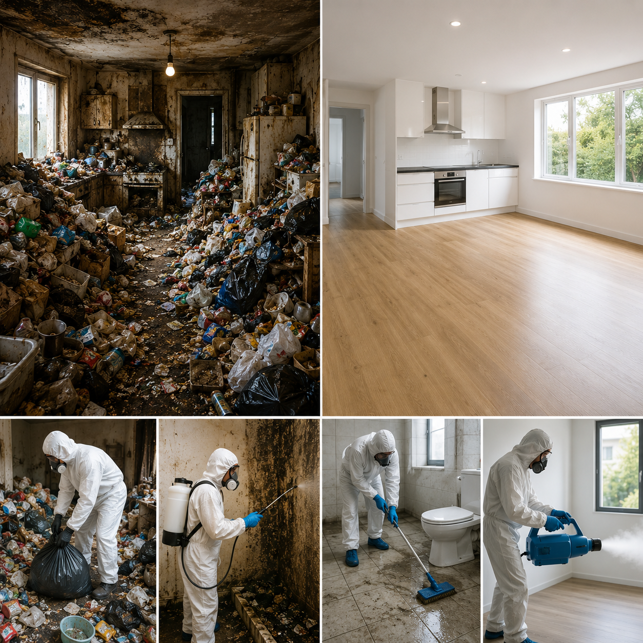 Services de nettoyage extrême en France : débarras, désinfection et remise en état par Défi Clean
