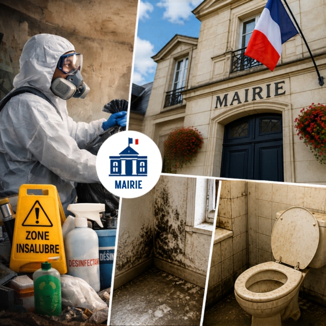 Unsanitary housing conditions and official reporting steps