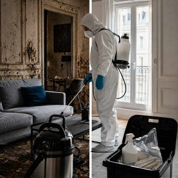 After-death decontamination by a specialist company in France